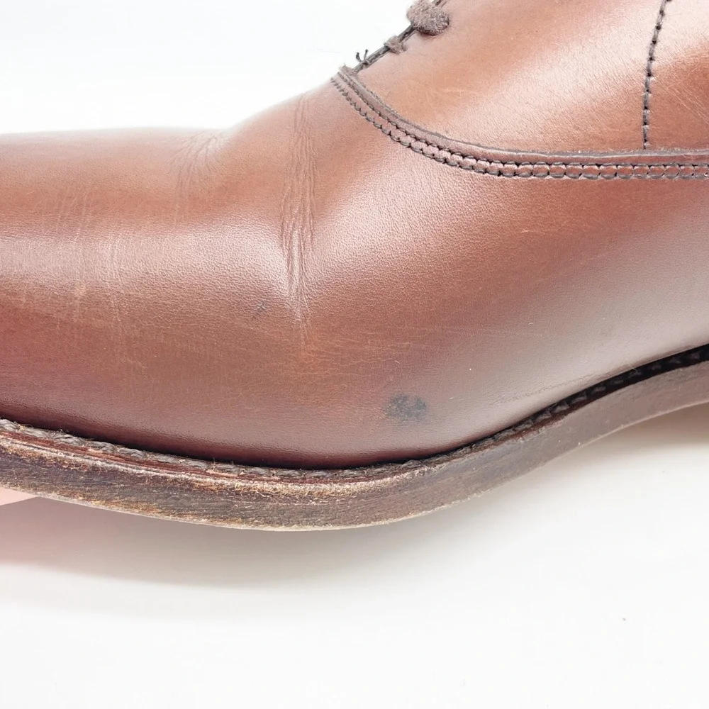 Allen Edmonds Men's Brown Carlyle Plain‎ Toe Oxford Shoes Size 9.5 EEE